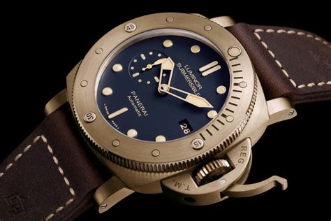 panerai luminor submersible 1950 3 days automatic bronzo pam00382